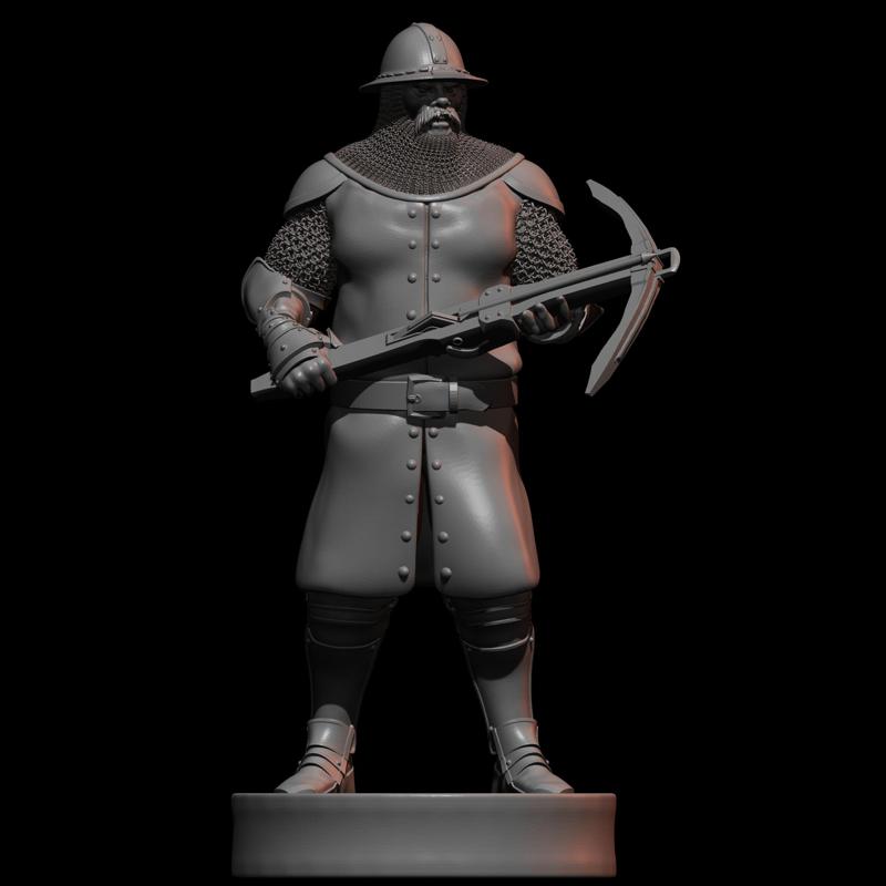 Mercenary Heavy Crossbowman - 32mm