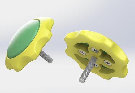 Plastic Hand Knob for M6 Screw and Nut