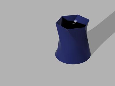 vase hexagonal