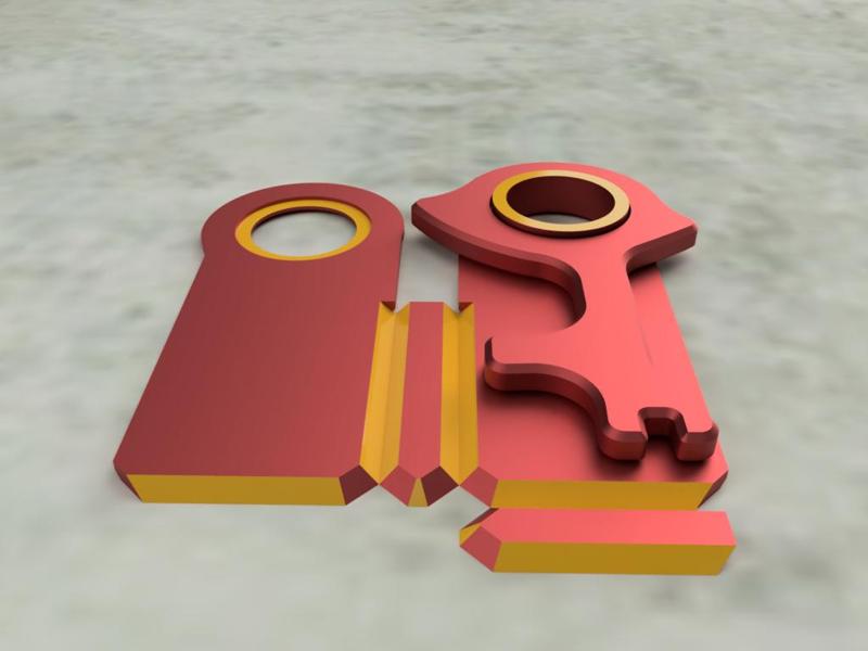 Foldable NoTouch Tool