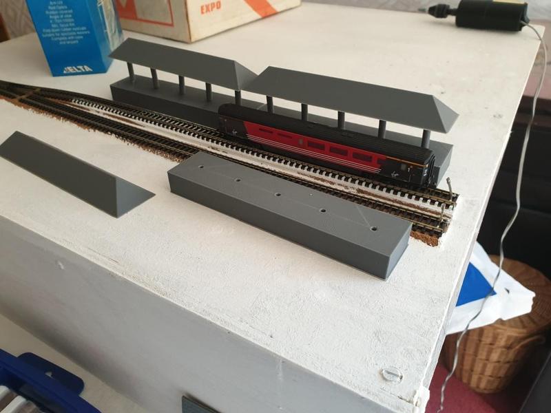 N-Gauge Simple Train Platform