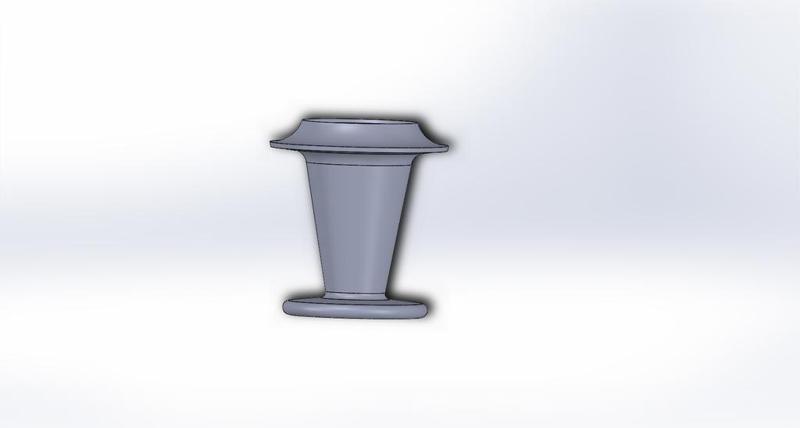 Train Chimney Vase