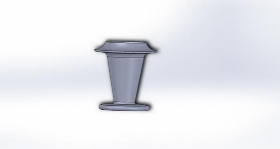 Train Chimney Vase