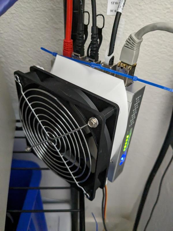 120mm Fan Duct for Mikrotik CRS305 10G Switch