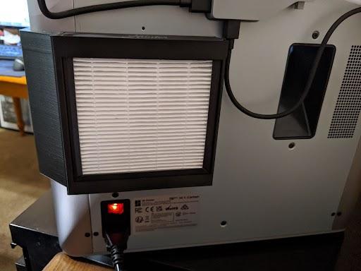 Bambu X1C HEPA Filter + Active Carbon Pellets Section