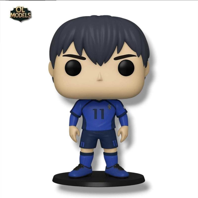 Yoichi Isagi Chibi Figure Blue Lock 3D Model