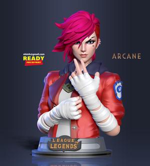Vi bust - Arcane Fanart