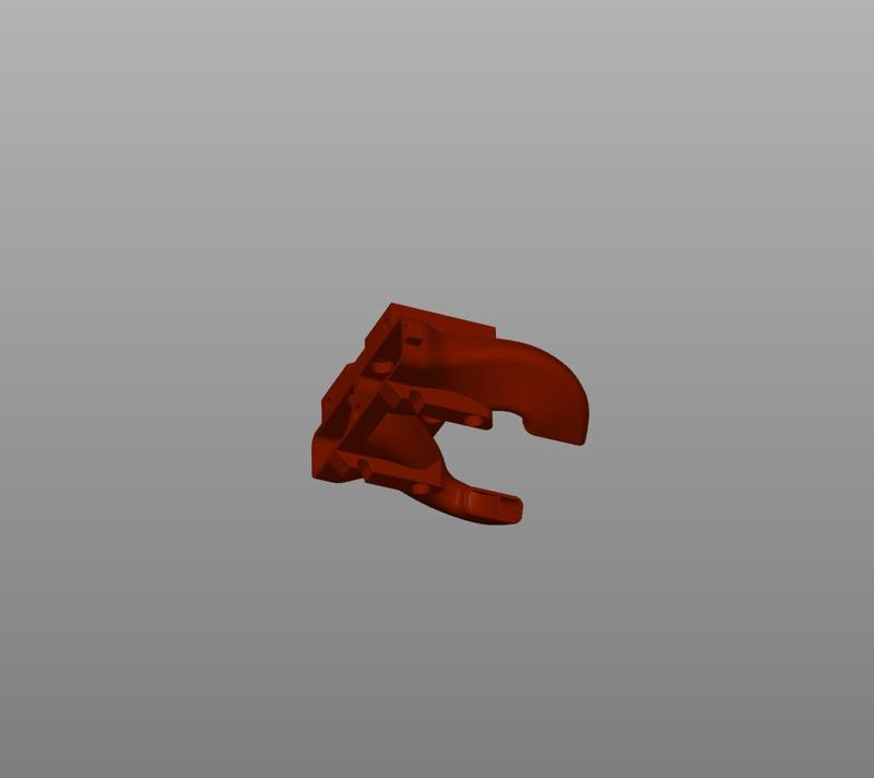 V-Core 3(.1) Extrusionless Gantry Mod EVA HF Bottom Duct w/ Beacon Scanner Mount