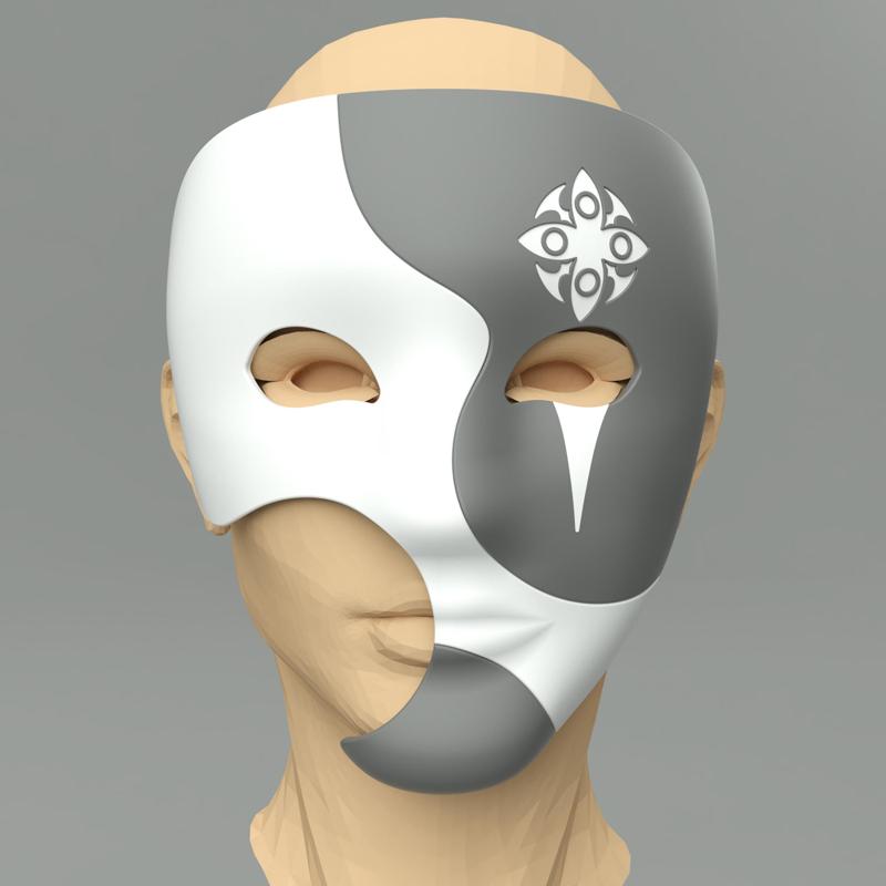 Genshin Impact Fatui Harbingers Dottore manga Mask. Anime, manga, video game, props, cosplay