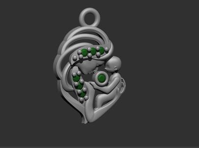 Mom pendant