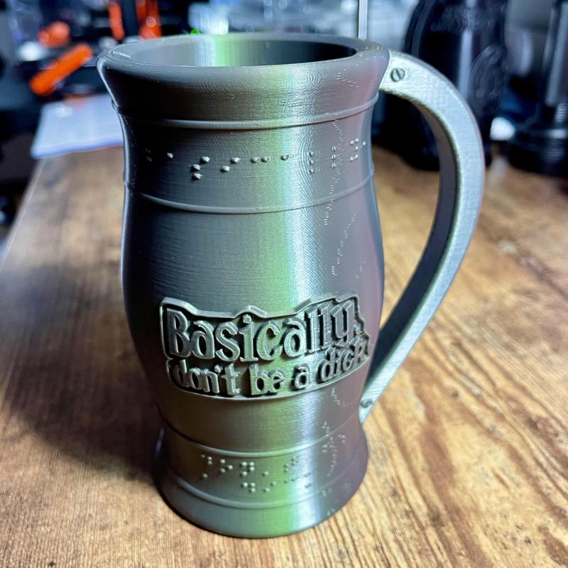 Coozie Mug : Basically Don't Be A Dick