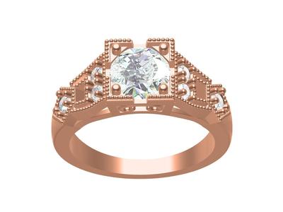 Classic Beauty Vintage Engagement Ring For Women