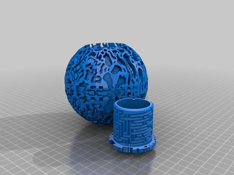 maze cylynder infinity orb