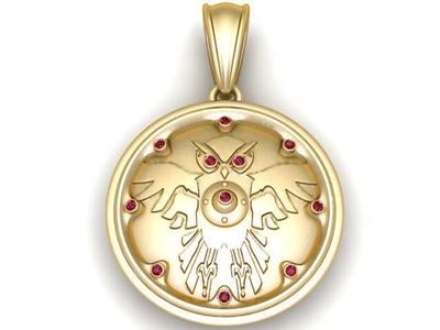 agle Pendant 3D  printable Model