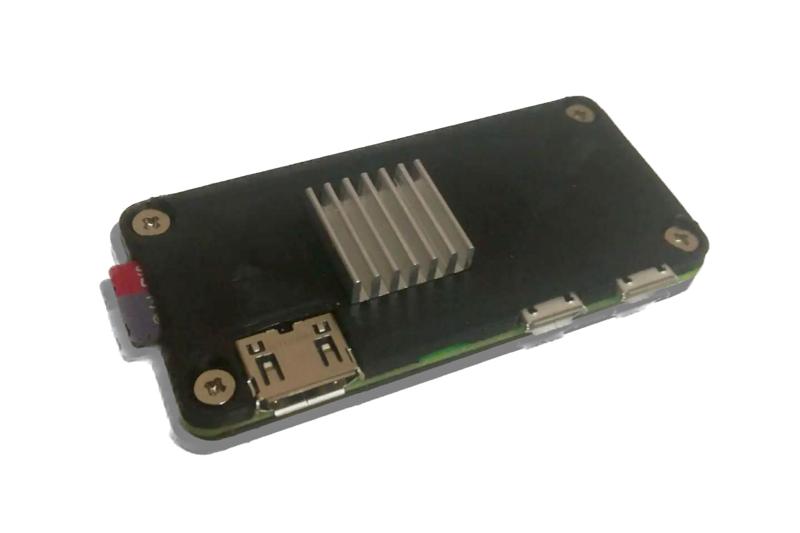 Raspberry Pi Zero 2 W Slim Case with aluminium heatsink, header, voltage regulator support and little improvements