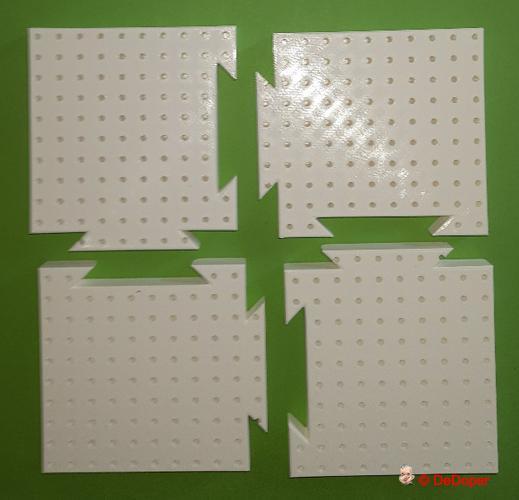 22 cm Crochet blocking board in parts for printing on Prusa Mini