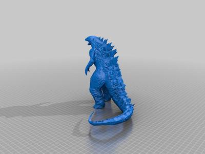  low poly Godzilla