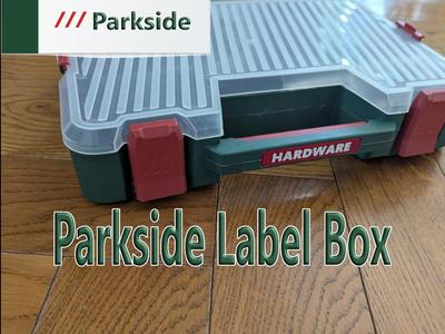 Label for stackable Parkside Boxes