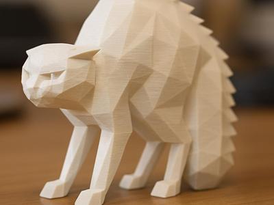 Low poly Scared Cat (sell it!)