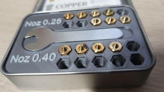 3d print Nozzle organizer box