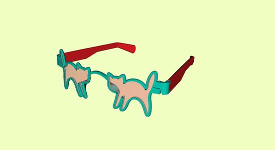 Sunglasses EyeGlasses Cat design 1