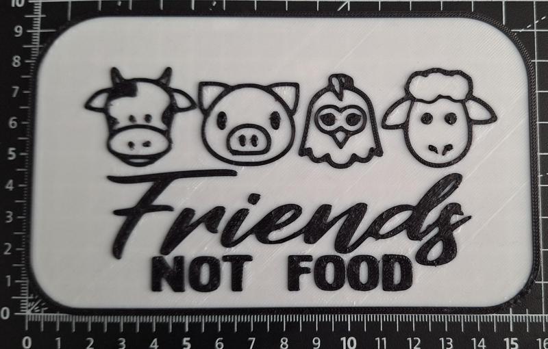 Friends Not Food Sign