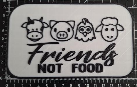 Friends Not Food Sign