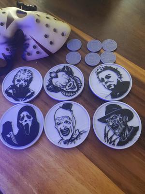 horror icon coasters