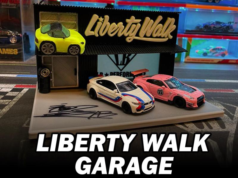 Triple 1/64 Liberty Walk Garage Display