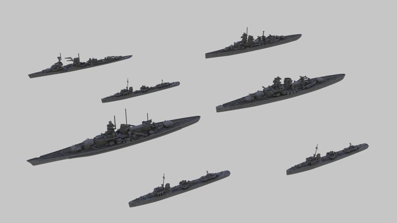 WW2 Kriegsmarine Fleet Pack 1