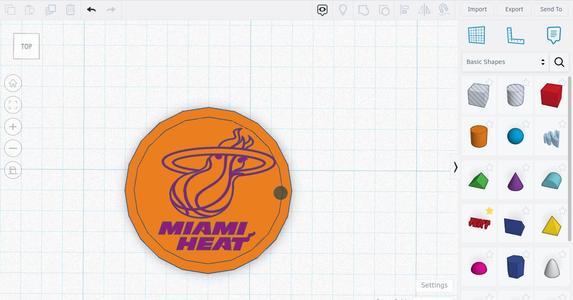 Miami Heat Keychain