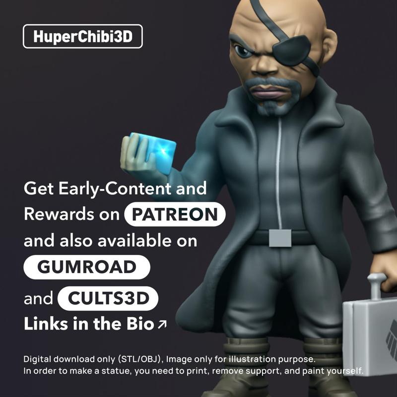 Huper3D - Nick Fury