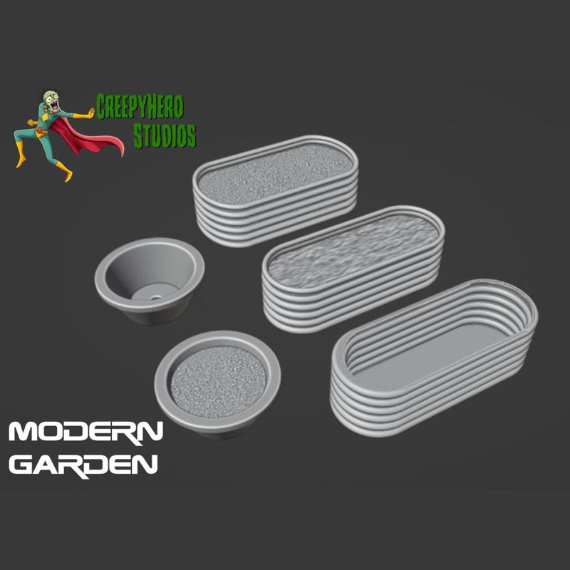 28mm Modern Garden Set