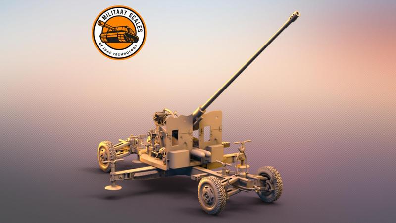 Russian cannon S-60 elevated