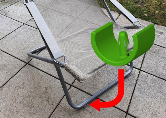 Glides ø 25mm for Lafuma deckchair