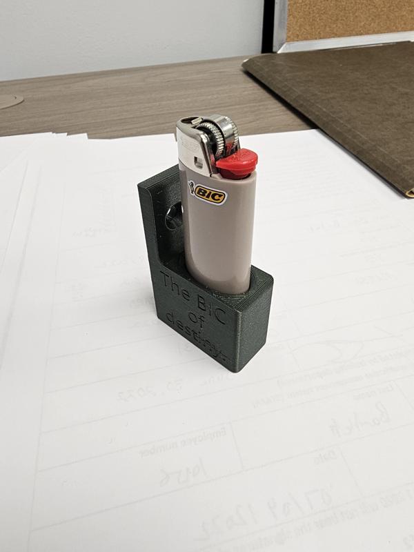 full sized bic lighter holder