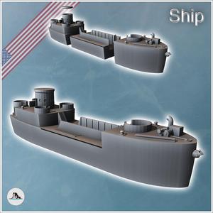 Landing Craft Infantry LCI (L) Large american transport boat (8) - USA US Army Western Front Normandy Africa Bulge WWII D-Day