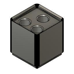 Gridfinity 3 Hole Sharpie Holder