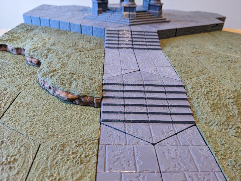 Hexed Terrain Flagstone Floors