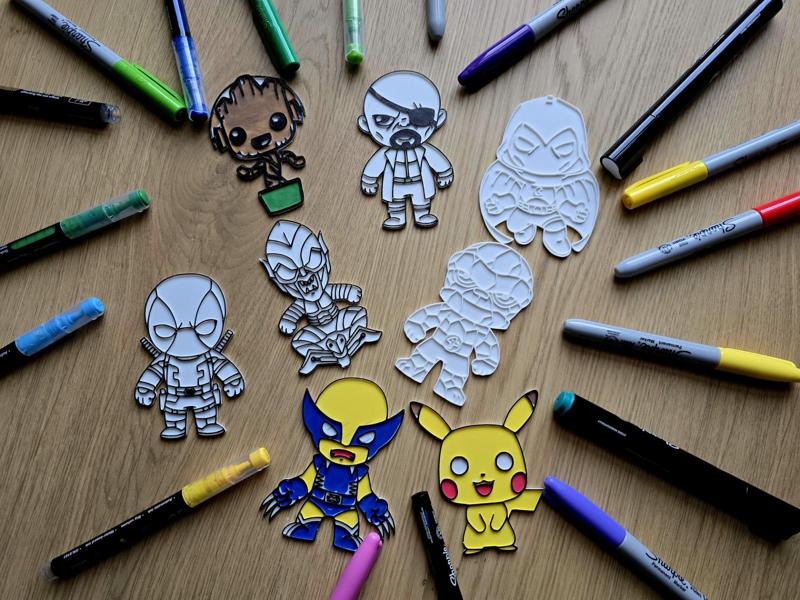 Cool Character Collection DIY Coloring Pack
