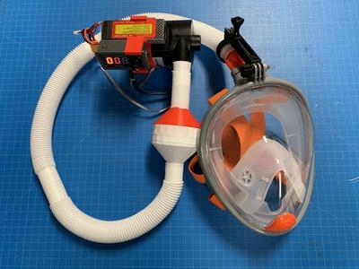 COVID-19 Swim mask HEPA PAPR