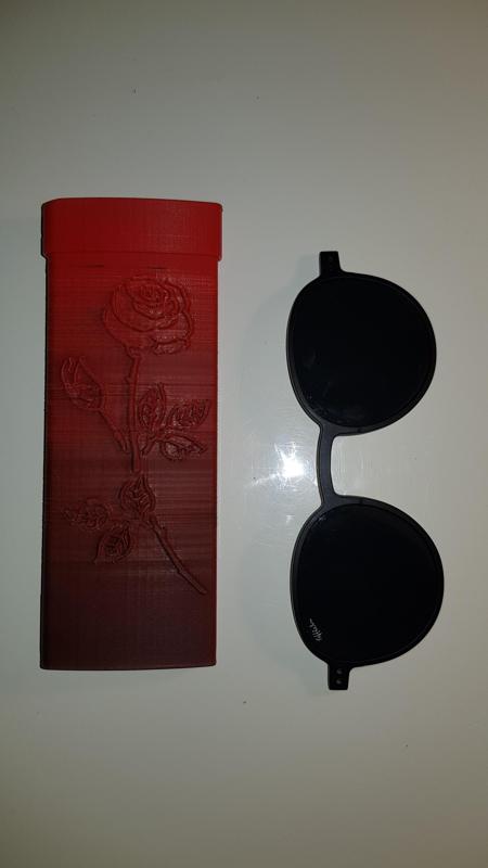 Glasses clip case