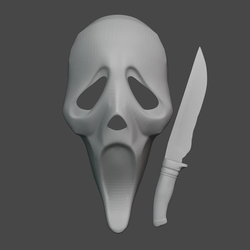 Scream Mask + Knife Cosplay