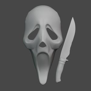 Scream Mask + Knife Cosplay