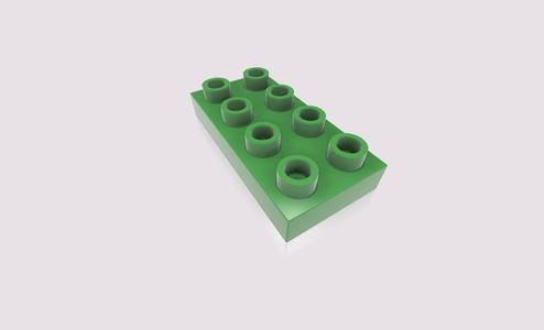 LEGO DUPLO Plate 2x4 - 40666