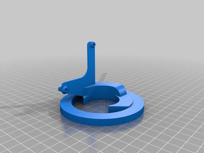 Combo of a fan duct and led ring holder 