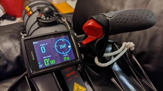 DPV dashboard mount for Suunto Eon Core