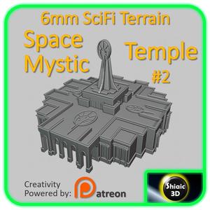 SciFi Building - Unity City - Space Mystic Temple II - 6mm