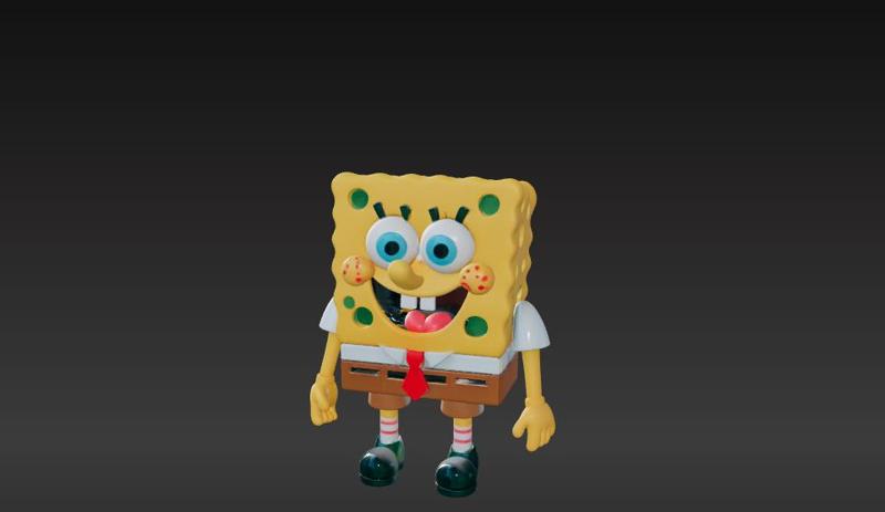 Hollowed Sponge Bob Toy - Fan Art