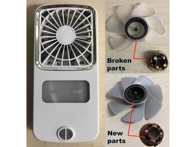 Replacement propeller and motor of a pocket fan - ARCTIC AIR